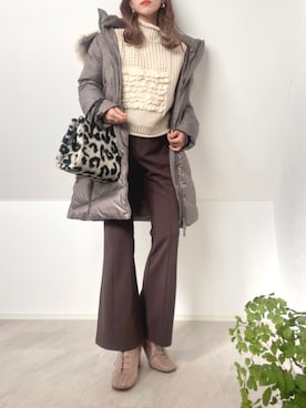 「NEUNA（ヌナ）のアイテム（ブーツ）」を使った、𝘼𝙢𝙚𝙡𝙞𝙚さん（レディース・158cm）の秋コーディネート