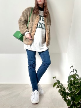 「URBAN RESEARCH Sonny Label（アーバンリサーチサニーレーベル）のアイテム（ブルゾン）」を使った、＊𝒂𝒎𝒆𝒍𝒊𝒆𝒆＊さん（レディース・158cm）の冬コーディネート