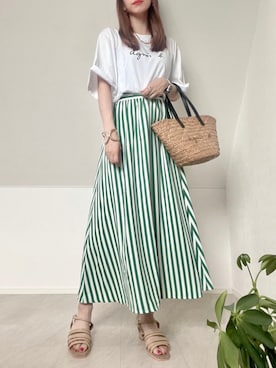「Le temps riche（ルタンリッシュ）のアイテム」を使った、＊𝒂𝒎𝒆𝒍𝒊𝒆𝒆＊さん（レディース・158cm）の夏コーディネート