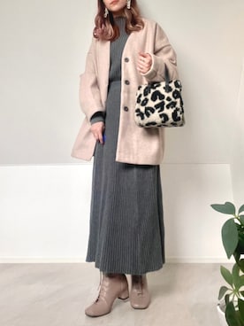 「ニットアップ」｜「アイテム（ブーツ）」を使った、＊𝒂𝒎𝒆𝒍𝒊𝒆𝒆＊さん（レディース・158cm）の秋コーディネート