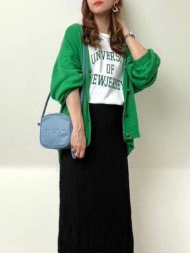 「zucca」｜「アイテム（その他）」を使った、＊𝒂𝒎𝒆𝒍𝒊𝒆𝒆＊さん（レディース・158cm）の春コーディネート