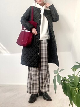 「Traditional Weatherwear」｜「アイテム（その他）」を使った、＊𝒂𝒎𝒆𝒍𝒊𝒆𝒆＊さん（レディース・158cm）の冬コーディネート