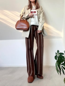 「NEUNA（ヌナ）のアイテム（パンツ）」を使った、＊𝒂𝒎𝒆𝒍𝒊𝒆𝒆＊さん（レディース・158cm）の冬コーディネート