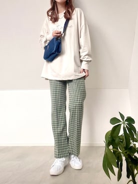 「GORGE（ゴージ）のアイテム（パンツ）」を使った、＊𝒂𝒎𝒆𝒍𝒊𝒆𝒆＊さん（レディース・158cm）の冬コーディネート