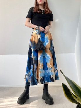 「クロップドトップス」｜「アイテム（その他）」を使った、＊𝒂𝒎𝒆𝒍𝒊𝒆𝒆＊さん（レディース・158cm）の夏コーディネート