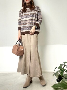 「AmbreNeige」｜「アイテム（その他）」を使った、＊𝒂𝒎𝒆𝒍𝒊𝒆𝒆＊さん（レディース・158cm）の秋コーディネート