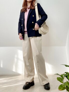 「florist」｜「アイテム（スラックス）」を使った、＊𝒂𝒎𝒆𝒍𝒊𝒆𝒆＊さん（レディース・158cm）の春コーディネート