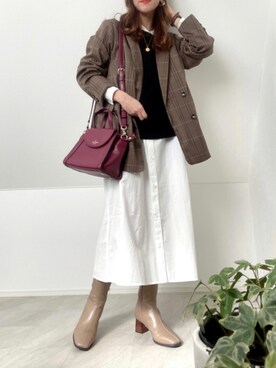 ＊𝒂𝒎𝒆𝒍𝒊𝒆𝒆＊さん（レディース・158cm）の秋コーディネート