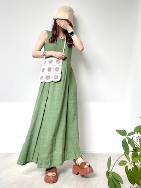 「URBAN RESEARCH ROSSO」｜「アイテム（その他）」を使った、＊𝒂𝒎𝒆𝒍𝒊𝒆𝒆＊さん（レディース・158cm）の夏コーディネート
