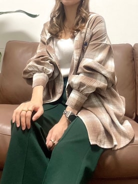 「アイテム（腕時計）」を使った、＊𝒂𝒎𝒆𝒍𝒊𝒆𝒆＊さん（レディース・158cm）の秋コーディネート