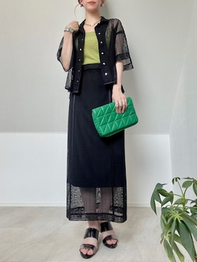 「nano・universe」｜「アイテム（その他）」を使った、＊𝒂𝒎𝒆𝒍𝒊𝒆𝒆＊さん（レディース・158cm）の春コーディネート