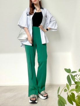 「coca（ANDEX shoes product）（コカ）のアイテム（サンダル）」を使った、＊𝒂𝒎𝒆𝒍𝒊𝒆𝒆＊さん（レディース・158cm）の夏コーディネート