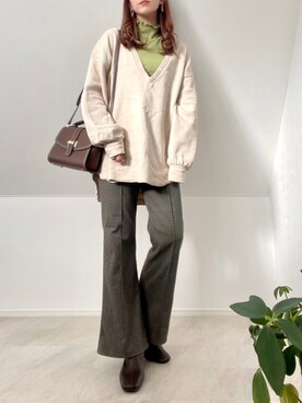 *𝒂𝒎𝒆𝒍𝒊𝒆𝒆*さん(レディース・158cm)の冬コーディネート