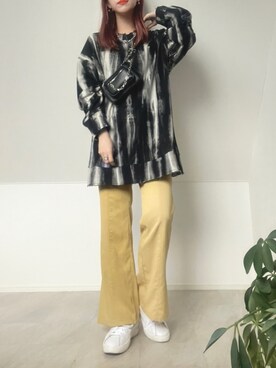 「ラブユ.」｜＊𝒂𝒎𝒆𝒍𝒊𝒆𝒆＊さん（レディース・158cm）の春コーディネート