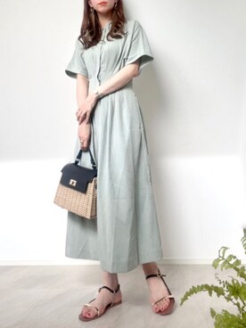 「カコバッグ」｜＊𝒂𝒎𝒆𝒍𝒊𝒆𝒆＊さん（レディース・158cm）の夏コーディネート