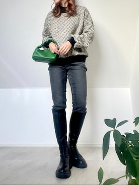 「something_jean」｜＊𝒂𝒎𝒆𝒍𝒊𝒆𝒆＊さん（レディース・158cm）の冬コーディネート