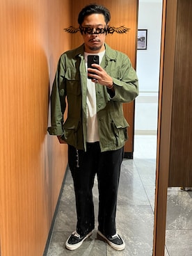 「アイテム（チノパンツ）」を使った、RRNPPさん（メンズ・175cm・40代）の秋コーディネート