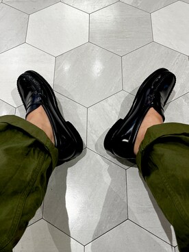 「アイテム（ローファー）」を使った、RRNPPさん（メンズ・175cm）の春コーディネート
