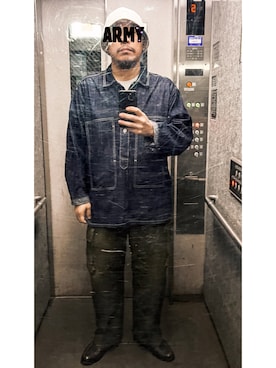 「アイテム（帽子）」を使った、RRNPPさん（メンズ・175cm・40代）の春コーディネート