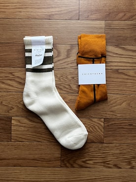 「decka Quality socks（デカクオリティソックス）のアイテム」を使った、RRNPPさん（メンズ・175cm）の春コーディネート