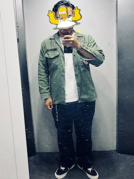 「アイテム（チノパンツ）」を使った、RRNPPさん（メンズ・175cm・40代）の秋コーディネート