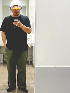 「アイテム（帽子）」を使った、RRNPPさん（メンズ・175cm・40代）の春コーディネート
