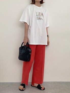 「RECTANGLE」｜rumiさん（レディース・162cm）の夏コーディネート