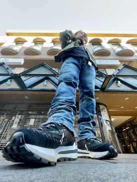 「アイテム（MA-1）」を使った、toshi.sneakerさん（メンズ・173cm・40代）の冬コーディネート