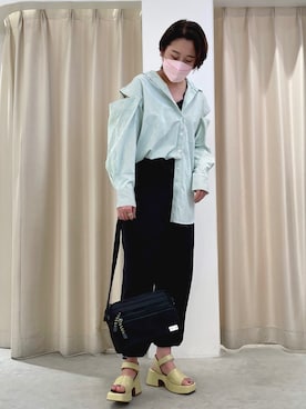 「メンズライクコーデ」｜「アイテム（その他シューズ）」を使った、なつみさん（レディース・168cm）の夏コーディネート