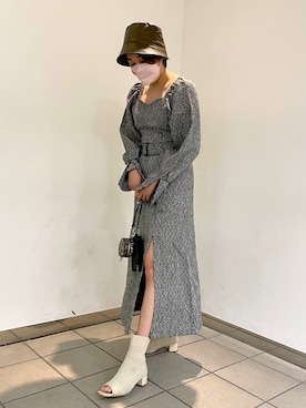 「one after another NICE CLAUP（ワンアフターアナザーナイスクラップ）のアイテム（帽子）」を使った、なつみさん（レディース・168cm）の秋コーディネート