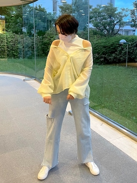 「yellow」｜なつみさん（レディース・168cm）の春コーディネート