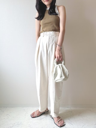 TODAYFUL（トゥデイフル）の「マルチボーダーリブタンクトップ（タンク