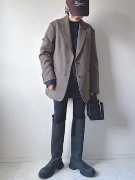 「green label relaxing（グリーンレーベルリラクシング）のアイテム（ワンピース）」を使った、ソソさん（レディース・160cm）の秋コーディネート