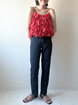 「aquagirl（アクアガール）のアイテム」を使った、ソソさん（レディース・160cm）の春コーディネート