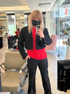 「無（ム）のアイテム（その他アウター）」を使った、Oeliさん（メンズ・173cm）の春コーディネート