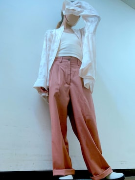 「Kastane」｜「アイテム（腕時計）」を使った、おかりんさん（レディース・154cm）の夏コーディネート