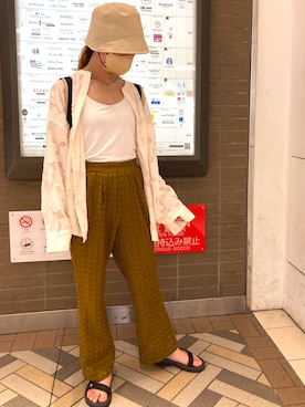 「Kastane」｜「アイテム（腕時計）」を使った、おかりんさん（レディース・154cm）の夏コーディネート
