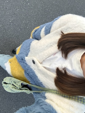 「DISCOAT（ディスコート）のアイテム（トートバッグ）」を使った、もものかんづめさん（レディース・155cm）の秋コーディネート