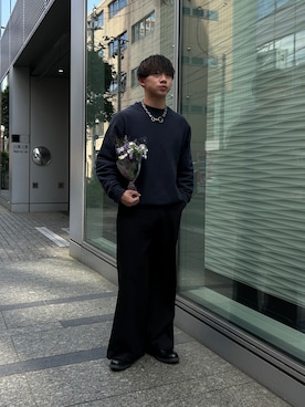 「CLUTCH（クラッチ）のアイテム（スラックス）」を使った、Sさん（メンズ・170cm）の夏コーディネート