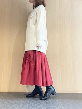 「スカートコーデ」｜sayuさん（レディース・161cm）の冬コーディネート