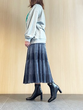 「Mode et Jacomo（モードエジャコモ）のアイテム」を使った、sayuさん（レディース・161cm）の秋コーディネート