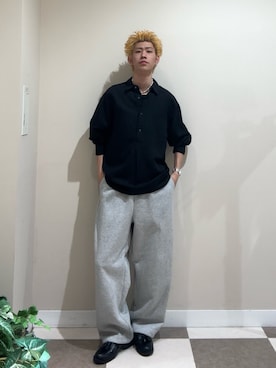 「アイテム（トップス）」を使った、mitsuki_moriyamaさん（メンズ・175cm・10代）の秋コーディネート