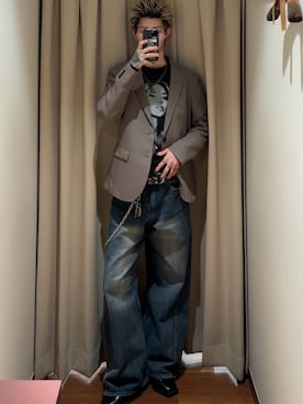 Mitsuki Moriyamaさん（メンズ・175cm）の春コーディネート