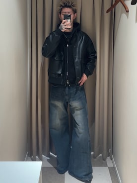 Mitsuki Moriyamaさん（メンズ・175cm）の冬コーディネート