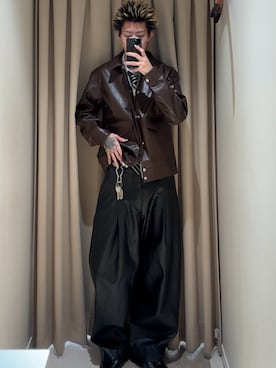 「アイテム（その他アウター）」を使った、Mitsuki Moriyamaさん（メンズ・175cm・10代）の秋コーディネート