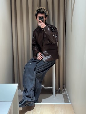 「アイテム（その他アウター）」を使った、Mitsuki Moriyamaさん（メンズ・175cm・10代）の秋コーディネート