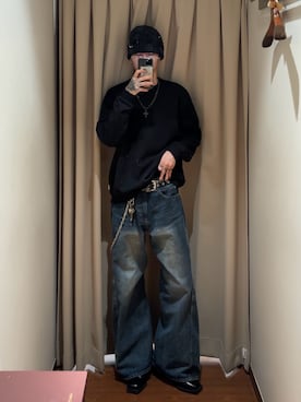 Mitsuki Moriyamaさん(メンズ・175cm)の冬コーディネート