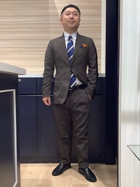 BRICK HOUSE by Tokyo Shirts 久留米ゆめタウン店さん（メンズ・160cm）の冬コーディネート