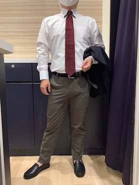「アイテム（ビジネスシャツ）」を使った、BRICK HOUSE by Tokyo Shirts 久留米ゆめタウン店さん（メンズ・160cm）の夏コーディネート