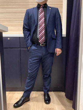 「アイテム（ビジネスシャツ）」を使った、BRICK HOUSE by Tokyo Shirts 久留米ゆめタウン店さん（メンズ・160cm）の秋コーディネート